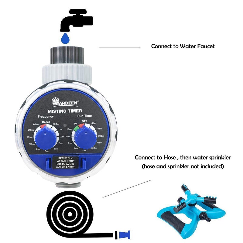 Yardeen Water Hose Timer fogging Seconds Watering Automatic Electronic Water Timer Home Garden Controller - Image 3